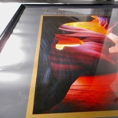 Michael Fatali Angel Arch INK SIGNED Slot Canyon UT Frame Art Photo Poster Print
