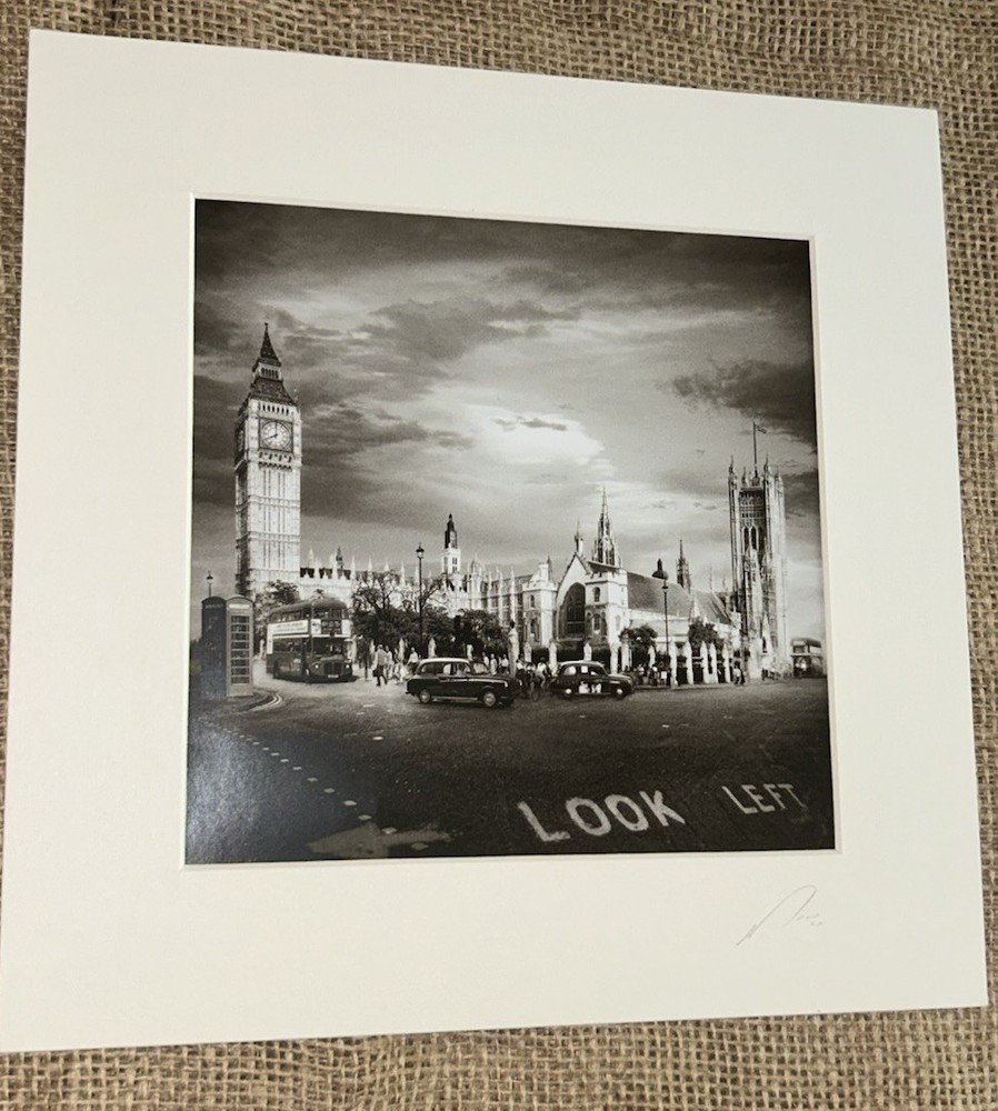 Signed JUREK NEMS 7.5” Original Photograph BIG BEN PARLIAMENT SQ Look Left 10”