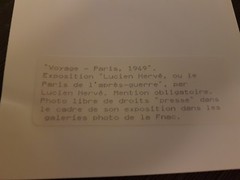 PHOTOGRAPH HERVE LUCIEN 17.8X12.8 CM voyage Paris 1949 journalistic service
