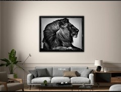 Original Artist Metal Print 24″ x 30″ “CRINIÈRE DE LION» Limited Ed. Sold Out.