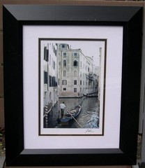 Gondoles Working the Canal – Venice, Italy, Photo by Jesse Kalisher, 15″ x 18″
