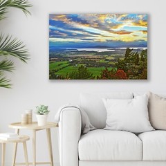 Vermont Landscape, Sunset, Scenic Art – Fine Art Photo on Metal, Canvas or Paper