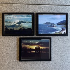 Luigi Sangermano Signed Framed Photo Landscape Photography Lot of 3 Large 16×22
