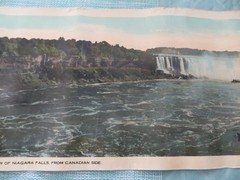 VINTAGE PANORAMIC VIEW OF NIAGARA FALLS FROM CANADIAN SIDE DAVID ELLIS POSTER