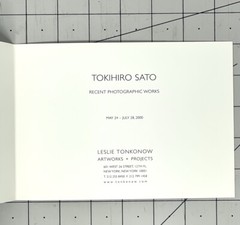 TOKIHIRO SATO (b. 1957) Art Announcement Card – May 2000 – Photographic Works