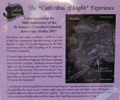 STUNNING SIGNED CATHEDRAL OF LIGHT NORTHERN LIGHTS PHOTO BY TODD SALAT-6.5 X 4.5