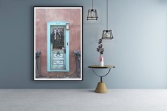 SET of THREE – Santa Fe Blue Door New Mexico Adobe Turquoise Photography Print