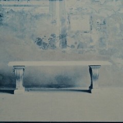 ALAN BLAUSTEIN Original Vintage Signed La Mappa Benches Tinted Photograph Print