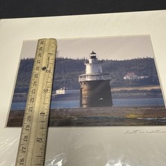 Scott W. Whitney Signed Photograph Lubec Channel Sparkplug Lighthouse Maine