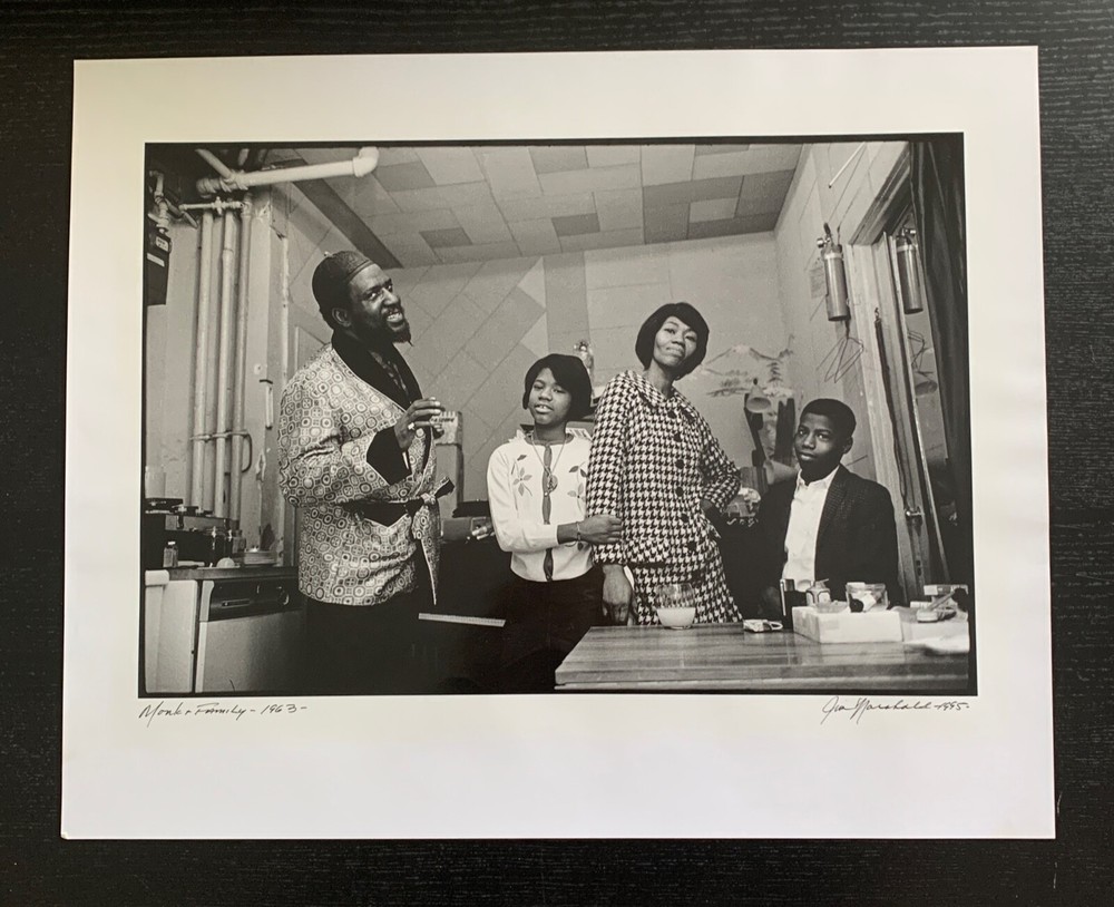 JIM MARSHALL – THELONIOUS MONK & FAMILY – 1963 / 1995 – 16″ X 20″ – SIGNED.