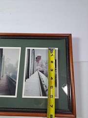 Framed Set Of 2 Images Of Owego New York Bridge In 2 Different Seasons