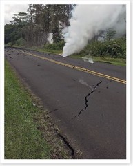 Kilauea Volcano Hawaii Steaming Cracks Leilani Street 2018 Silver Halide Photo