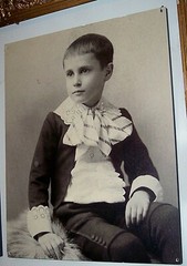 Maine Historical Victorian Photos Enlarged foam Backing 2 young Boys 20 » x 16 «