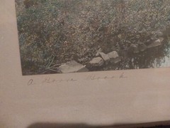 WALLACE NUTTING «A Barre Brook» Hand Tinted Photo – Signed – 15″ x 12″