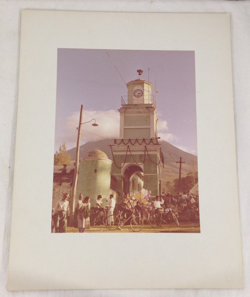 Vintage Color Photo M Kazan CLOCK TOWER ANTIGUA GUATEMALA 1968 #26