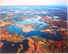 Minocqua Lake, Oneida Co, Minocqua Wisc. Airplane Overhead Photo. Frame Optional
