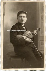 D1657 Prortait 20er Jahre Musiker Geige Violine Musik
