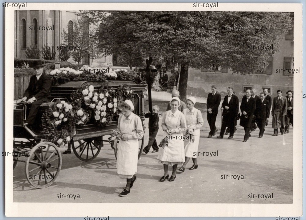 Nurses Hearse Funeral Train Funeral 1950 – Photo 10x7cm