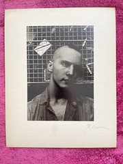 Vintage ART PHOTOGRAPHY Signed Richard Komara 1970’s MAN MOHAWK Emotion Dazed #3