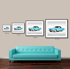 Classic Cars – 1955 Ford Thunderbird – Print