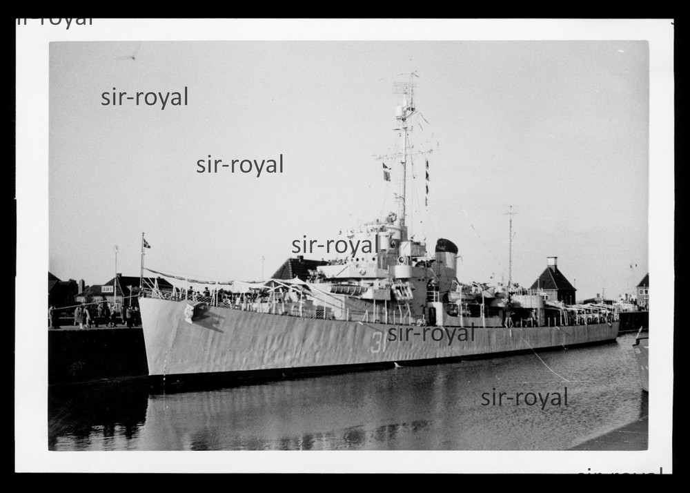 Kiel Holtenau 1958 Greek Destroyer Warship in Lock – Photo 13x9cm