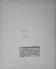 ARNOLD NEWMAN-2 Gelatin Silvers of Joseph Hirshhorn w/ museum model of Hirshhorn