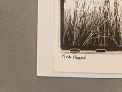 Merle Haggard portrait by photographer Piper Ferguson / signed print