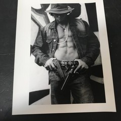Art Photograph Silver Gelatin Print Janine Gordon Signed Brazil Cowboy B/W 11×14
