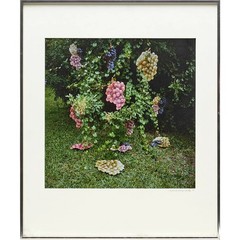Surrealist photo collage by Suzanne Camp Crosby, «Bunches of Grapes,» 1978