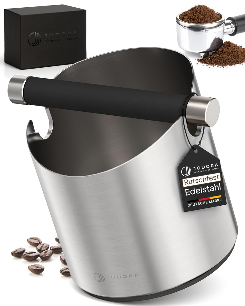 Knock-off container for portafilter made of high-quality stainless steel stable robust…