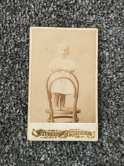 CDV Photo Children, 1908. Child. Girl. Vintage photo of a girl. 2