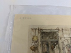 Anton Pieck 1966 DAC NY print #44976 old women young boy market for sale