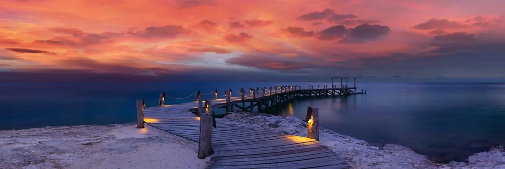 Peter Lik «Enchanted Jetty» Beach HUGE 6.5 Feet (2M) Picture with LOA