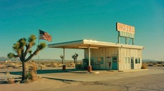 Special Price!!Photograph California Motel Abandoned Places Acrylic Glass 180×100 cm