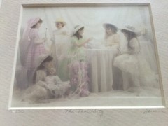 NORM DARWISH – » THE TEA PARTY» – HAND PAINTED PHOTO LTD. ED. NUMBERED & SIGNED