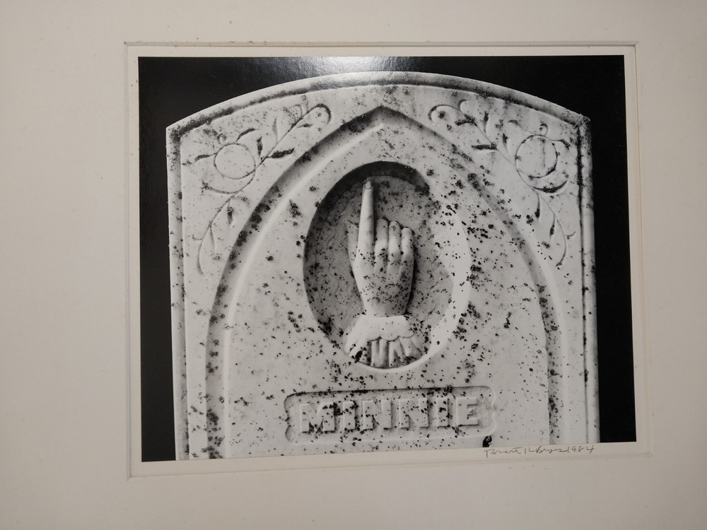 Robert K Byers (1918 – 2021) Signed 1984 Church Gravestone Tomales CA Photograph
