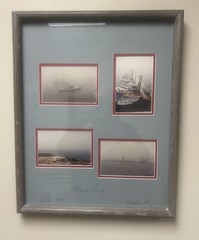 Framed and matted Maine Fog Photos 1995 Titled Maine Fog 17 x 21