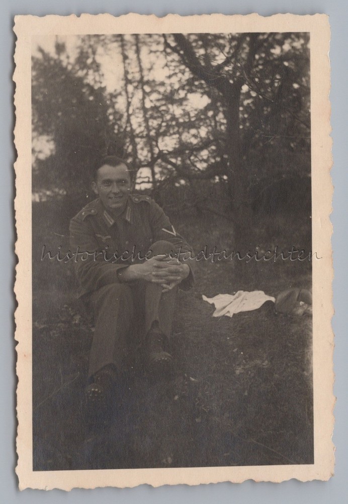Schneverdingen 1941 – Wehrmacht Soldier – Old Photo 1940s