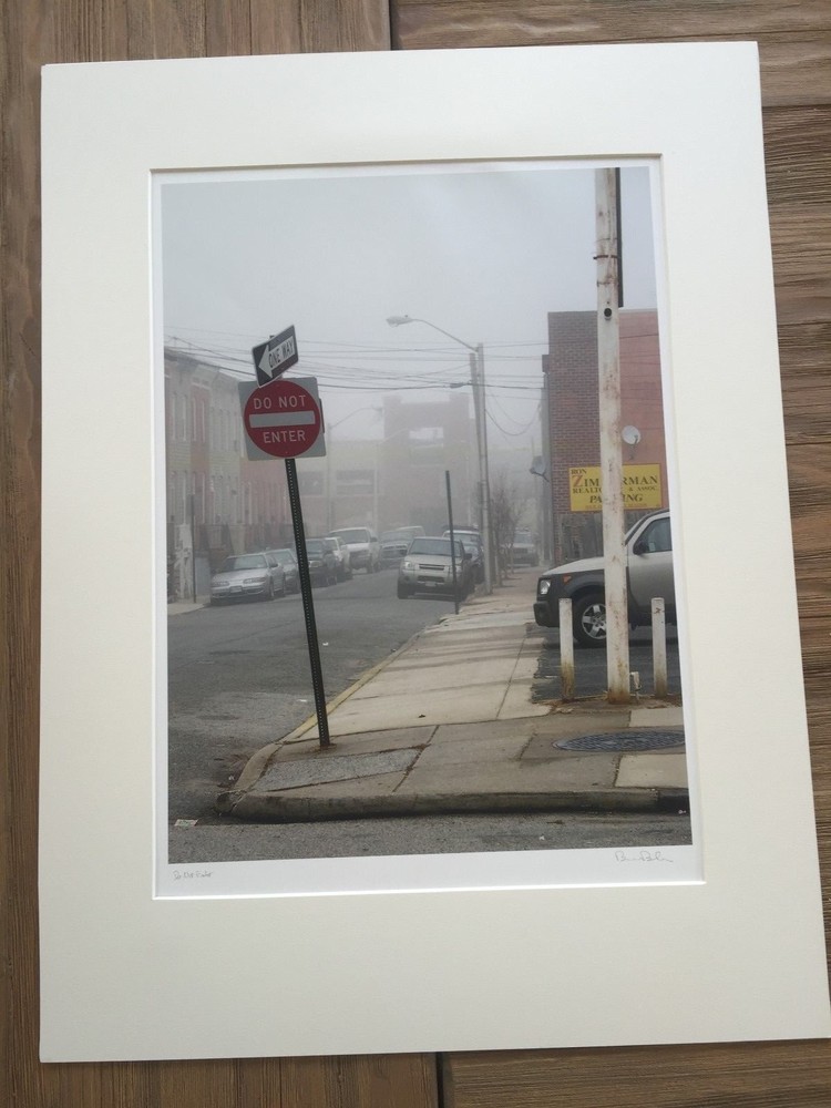 BRUCE BLUM SIGNED COLOR Photo Print (13″X 18 «)-«Do Not Enter»