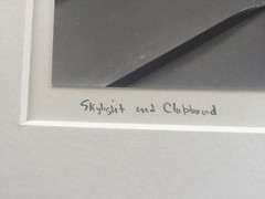 BRUCE BLUM SIGNED B&W Photo Print (10 «X 13») «Skylight & Clapboard «