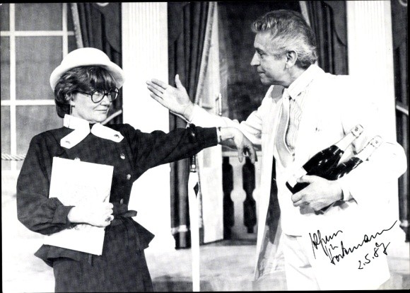 Photo actor Alfons Höckmann, film scene, autograph – 10909233