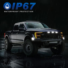 LED Front Grille Marker Lights for 2021-2025 Ford F150 Raptor | 3X Front Grille