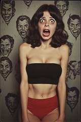 5 ~ 4X6 Glossy HORROR Fine Art ‘ SCREAM QUEEN ‘ Photo FANTASY Set ! 211359093