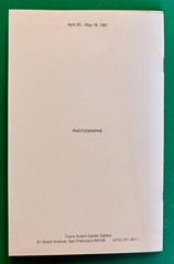 RARE Zoe Leonard 1991 San Francisco exhibition brochure essay by Jack Hanley