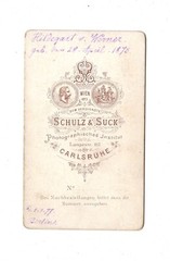 Schulz & Suck CDV photo cute girl/Hildegard by Werner-Karlsruhe 1877