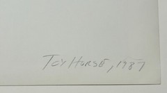 Original 1987 ABELARDO MORELL ‘Toy Horse’ PHOTOGRAPH inscribed to ALLAN R CRITE