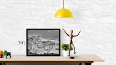 B/W Crazy Horse Monument, High Resolution Image, Many Formats, TV Art