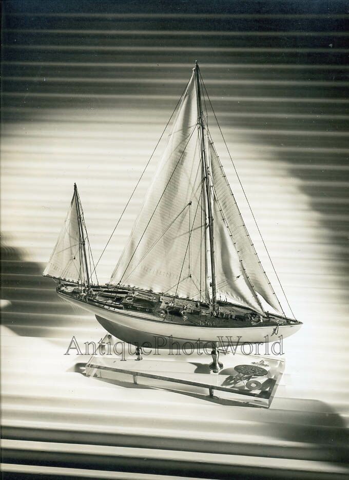 Beautiful sail boat yacht model art photo by H. Hood