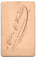 Photograph Ad. Winkler, Görlitz, Berliner Straße 12, portrait of a lady