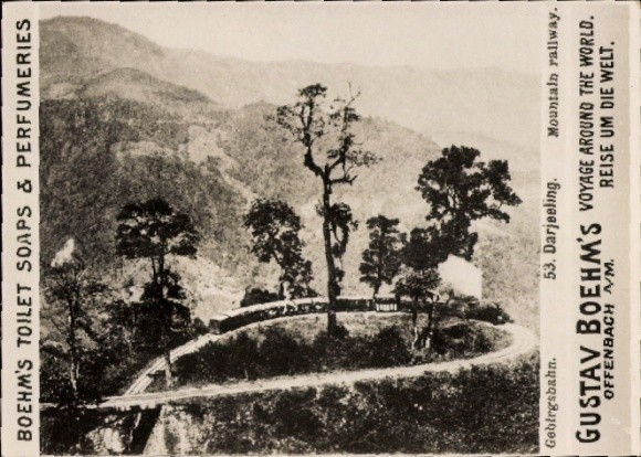 Photo Darjeeling India, Mountain Railway, Advertising Boehm’s Toilet Soap – 11088240